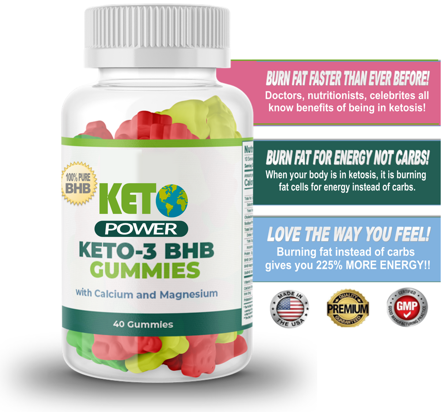 KETO BHB Fat Burning Gummies Bundle 3